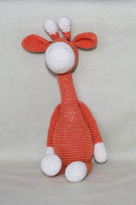 Handgemaakte gehaakte giraffe